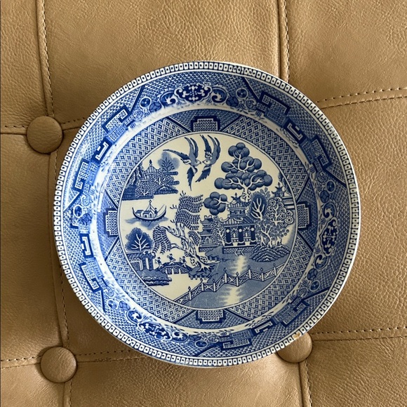 Willow Other - 19th century blue Willoware Myott son& co England willow 7 inch Soup Bowl